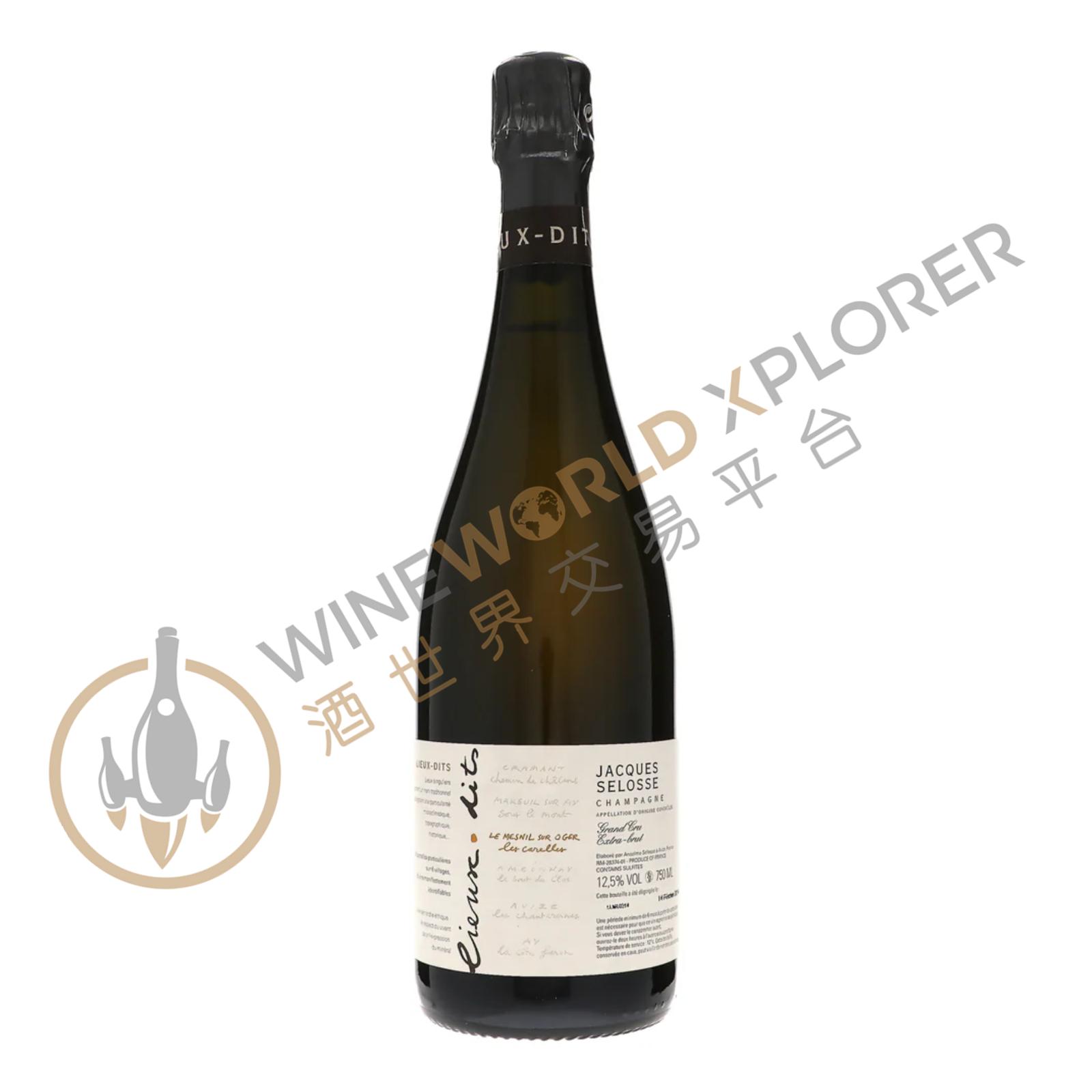 Jacques Selosse, Lieux-dits 'Les Carelles' Le Mesnil Sur Oger Grand Cru Extra Brut NV