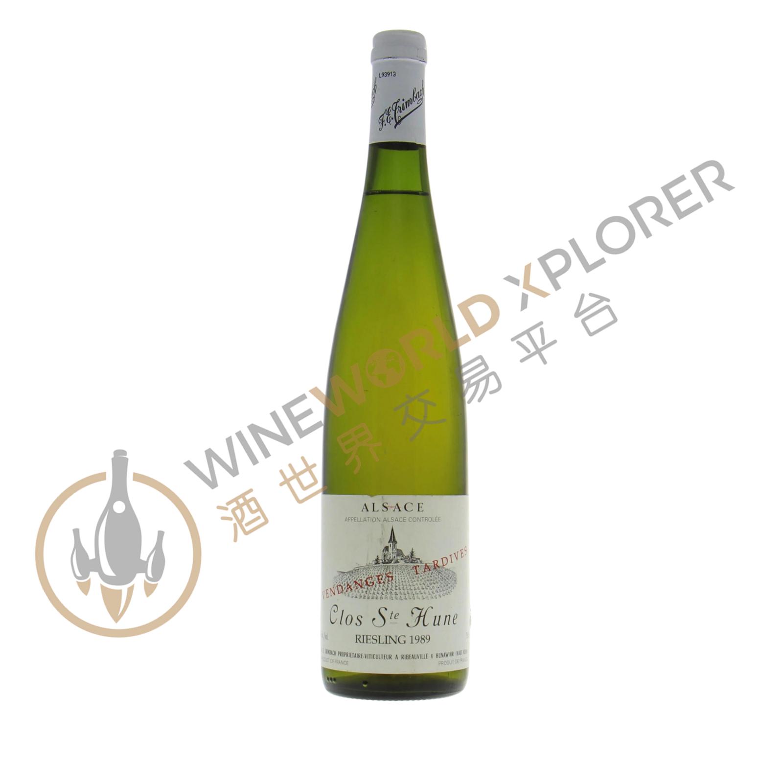 Trimbach, Riesling Clos Ste Hune Vendanges Tardives 1989