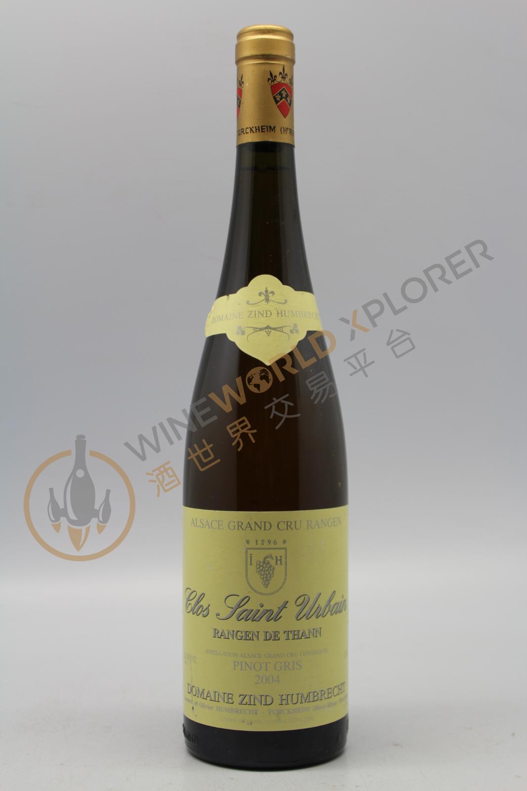 Zind Humbrecht, Pinot Gris Rangen de Thann Clos St Urbain Grand Cru 2024