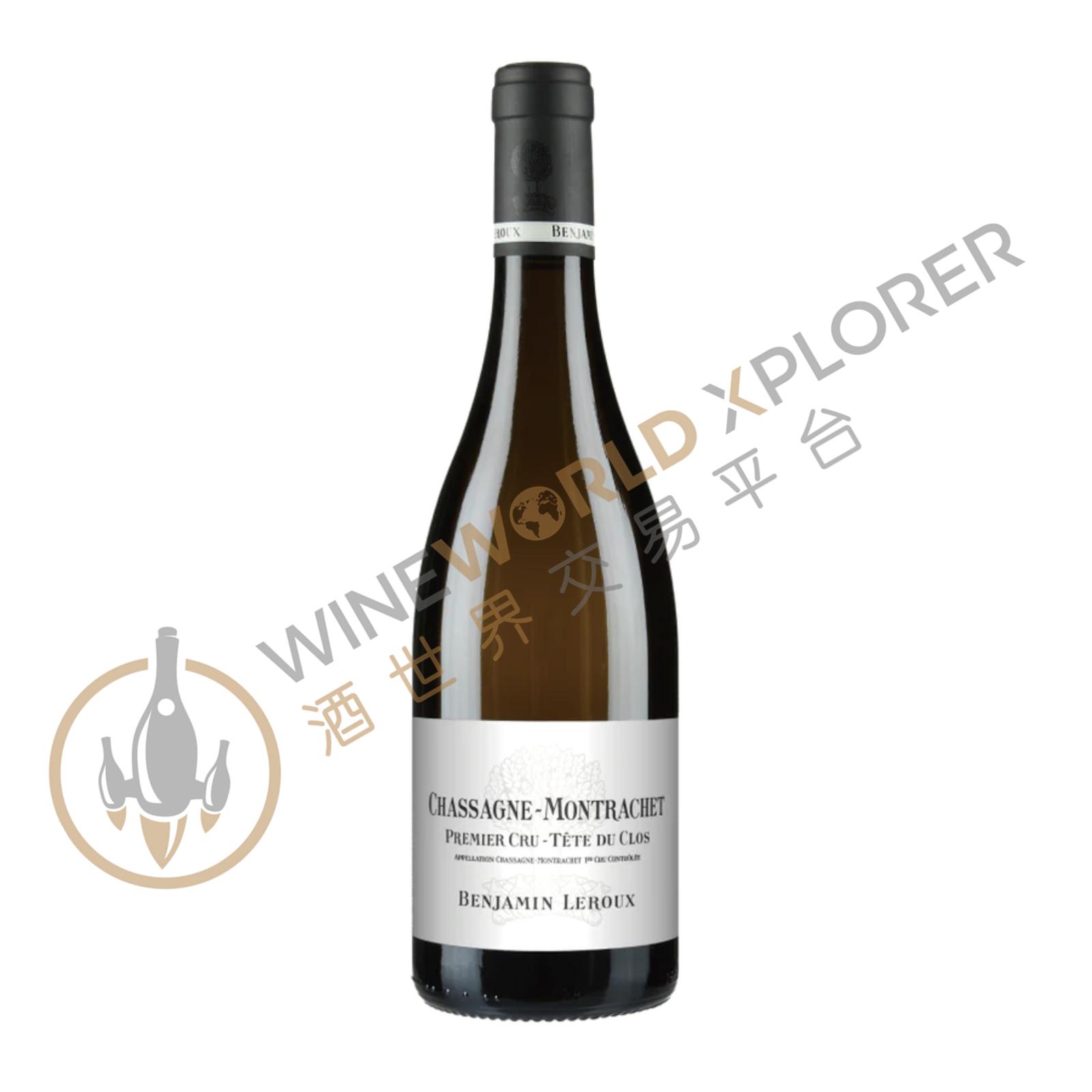 Benjamin Leroux, Chassagne Montrachet 1er Cru Tete du Clos Blanc 2018