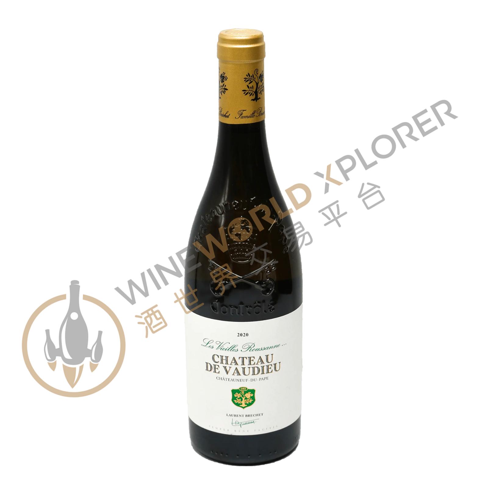 Famille Brechet Chateau de Vaudieu, Chateauneuf du Pape Les Vieilles Roussanne 2018