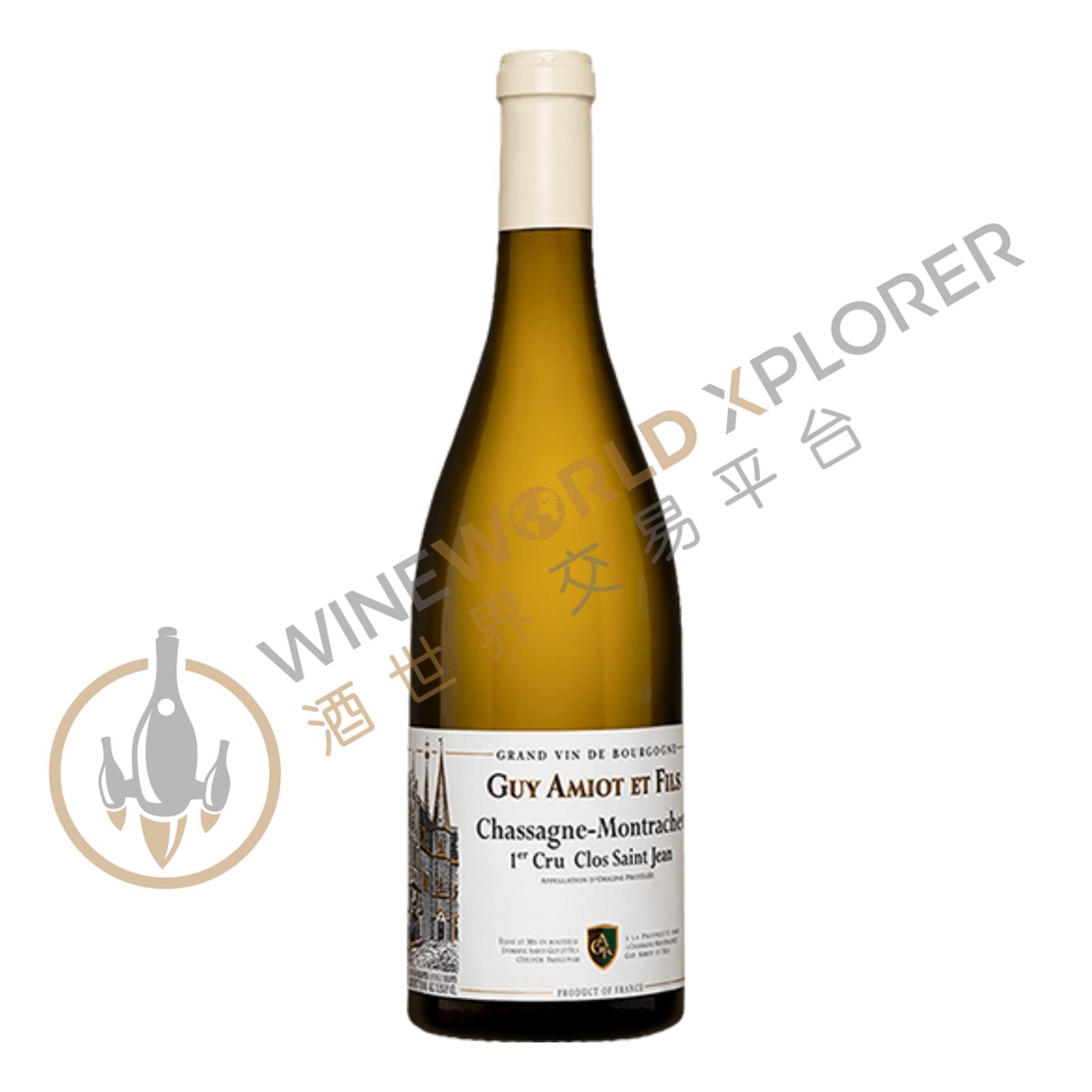 Guy Amiot et Fils, Chassagne Montrachet 1er Cru Clos St Jean Blanc 2018