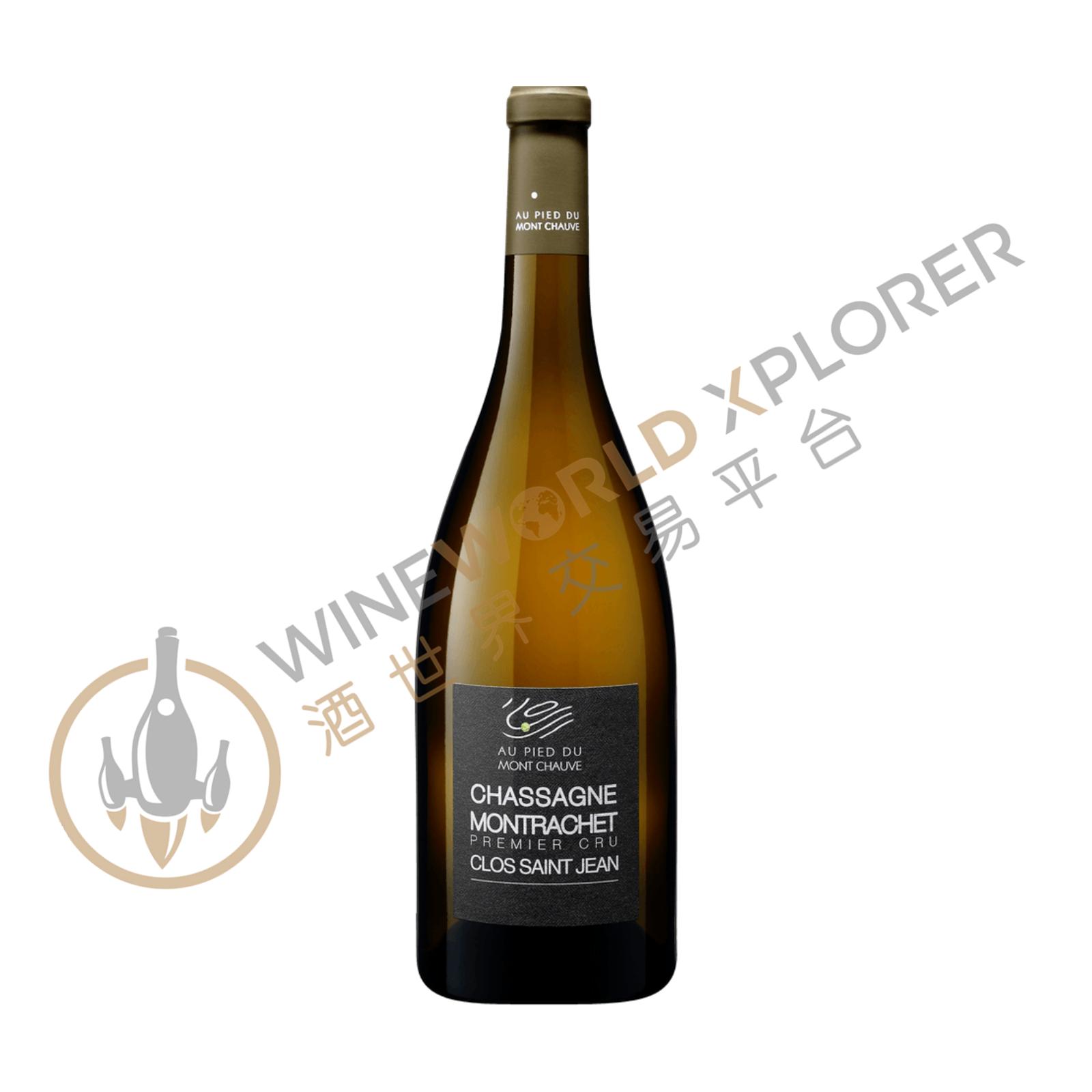 Au Pied du Mont Chauve, Chassagne Montrachet 1er Cru Clos St Jean Blanc 2019